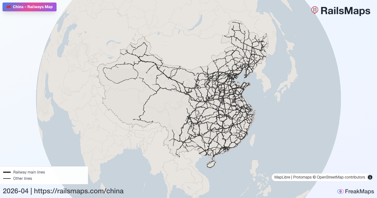 China — railway network